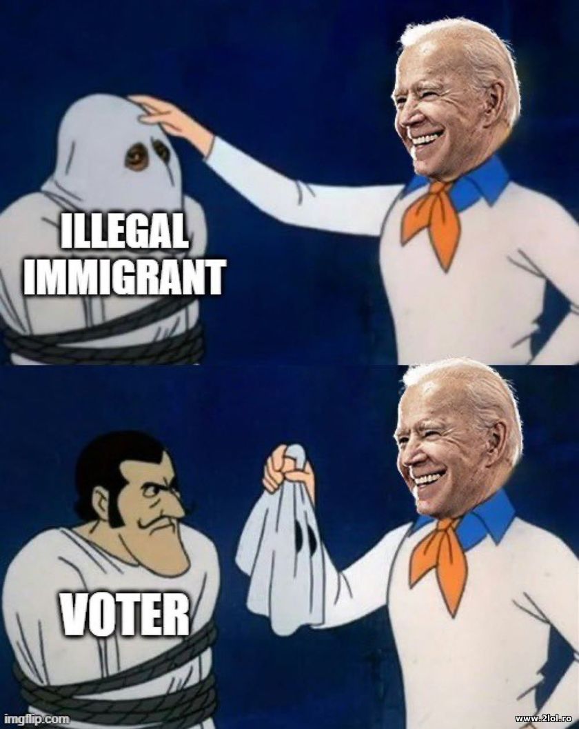 Illegal immigrant > voter - Joe Biden | poze haioase